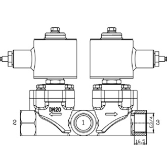 二位三通排空電磁閥